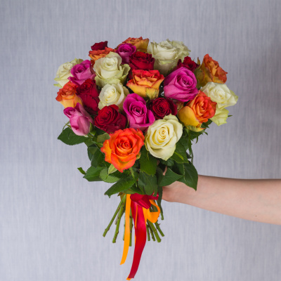 Букет из 25 Роз Кения Микс 7313