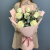 Букет белых роз высоких с эвкалиптом арт. 76722