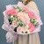 Букет с гортензией и кустовыми розами арт. 71077